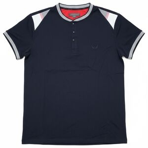 Classic Navy Polo Shirt with White Accents
